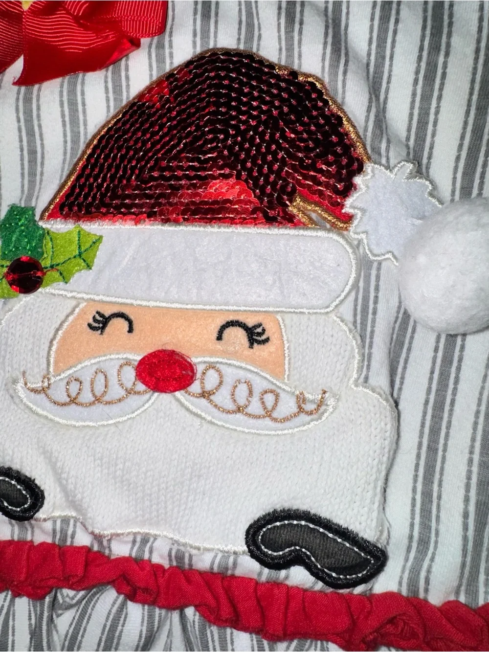 Rare Editions Red and White Santa Stripe Holiday Set